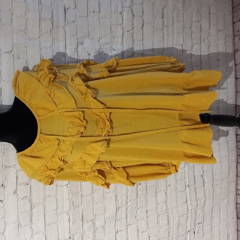 Style Nanda mustard dress, sz F (Lg)